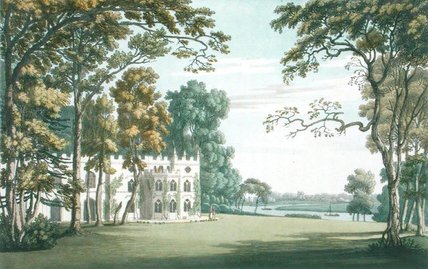 The House, Gardens And Lake At Strawberry Hill — Joseph Farington