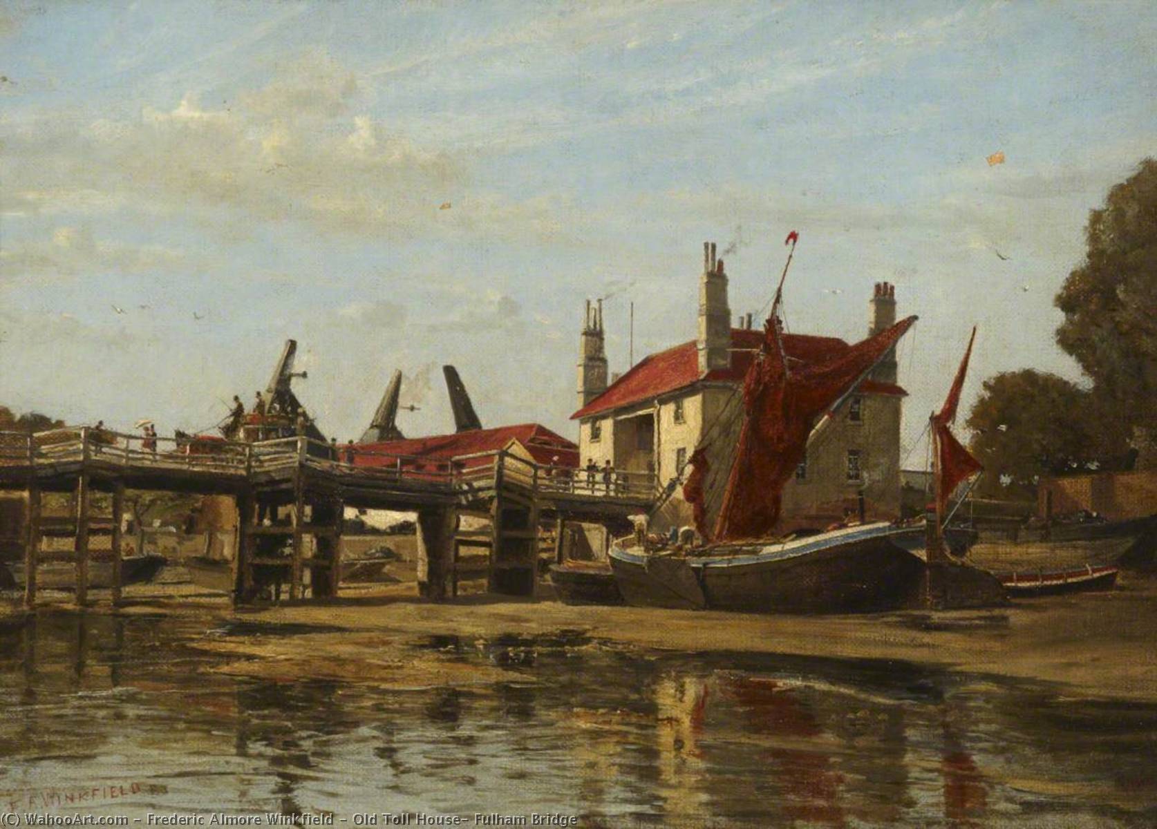 Old Toll House, Fulham Bridge — Frederic Almore Winkfield