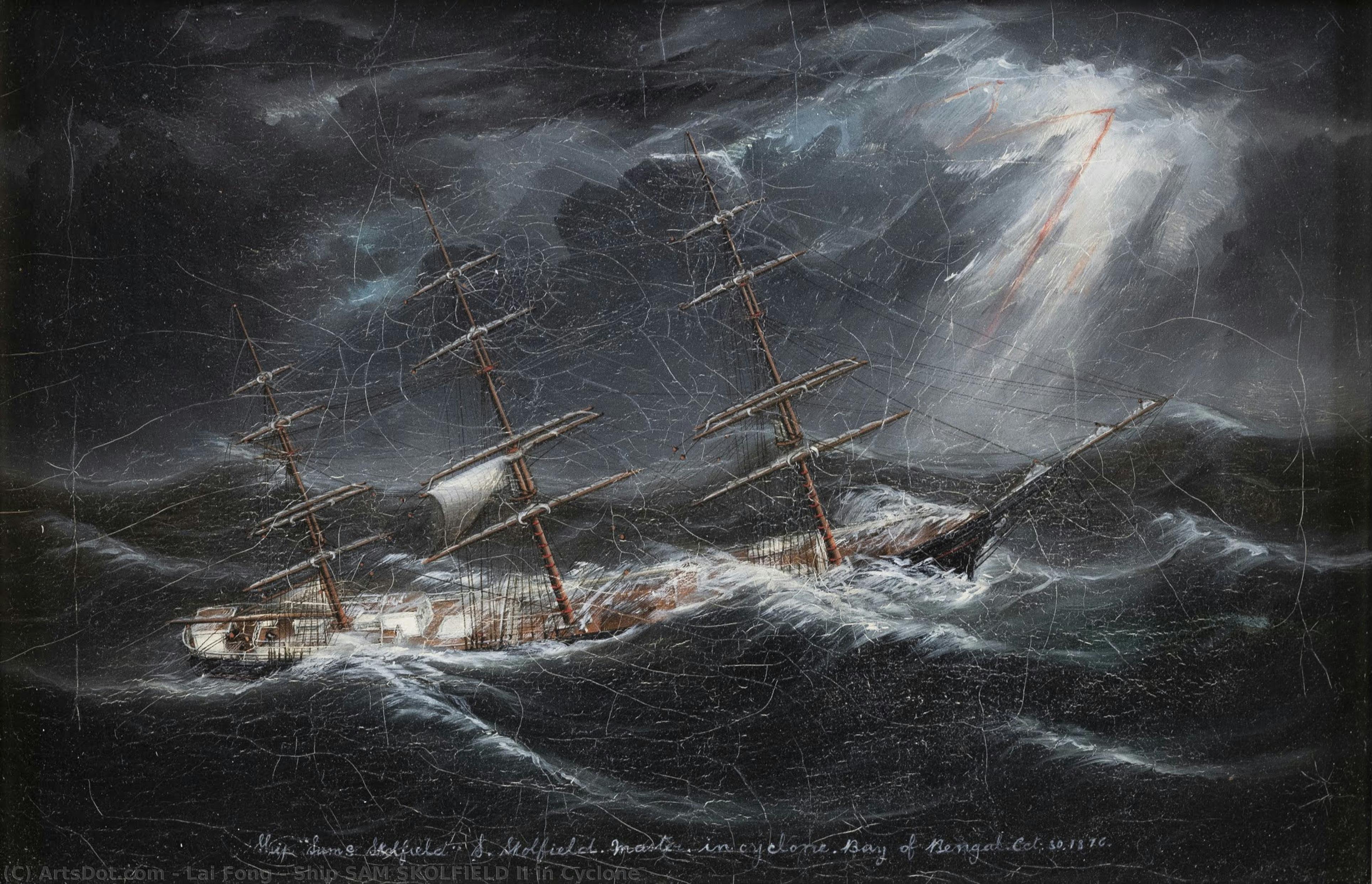 Ship Sam Skolfield Ii In Cyclone — Lai Fong