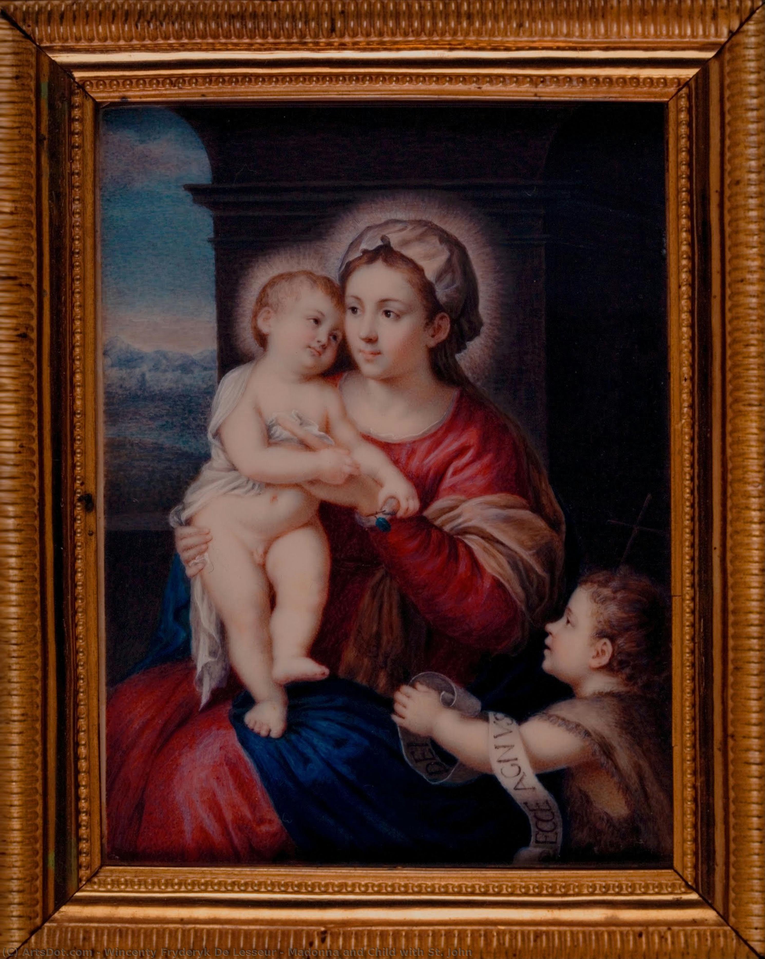 Madonna And Child With St. John — Wincenty Lesseur
