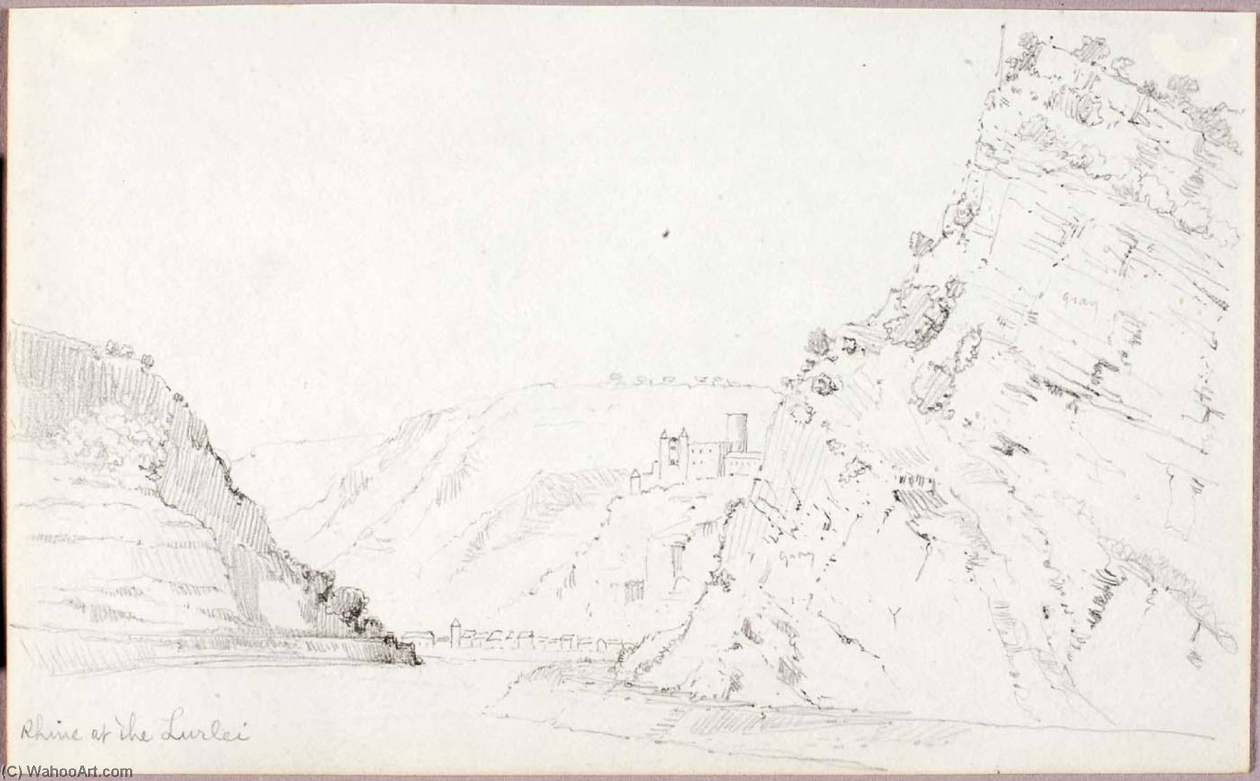 Rhine At The Lurlei — George Elbert Burr