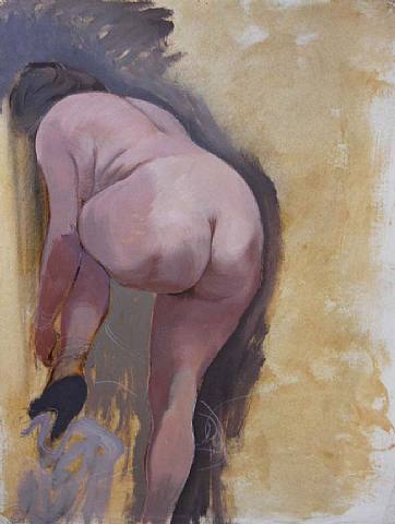 Female Nude From Behind — George Grosz
