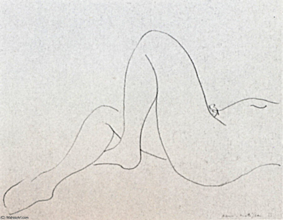 Jambes Crayon Sur Papier Collection Particulière — Henri Matisse