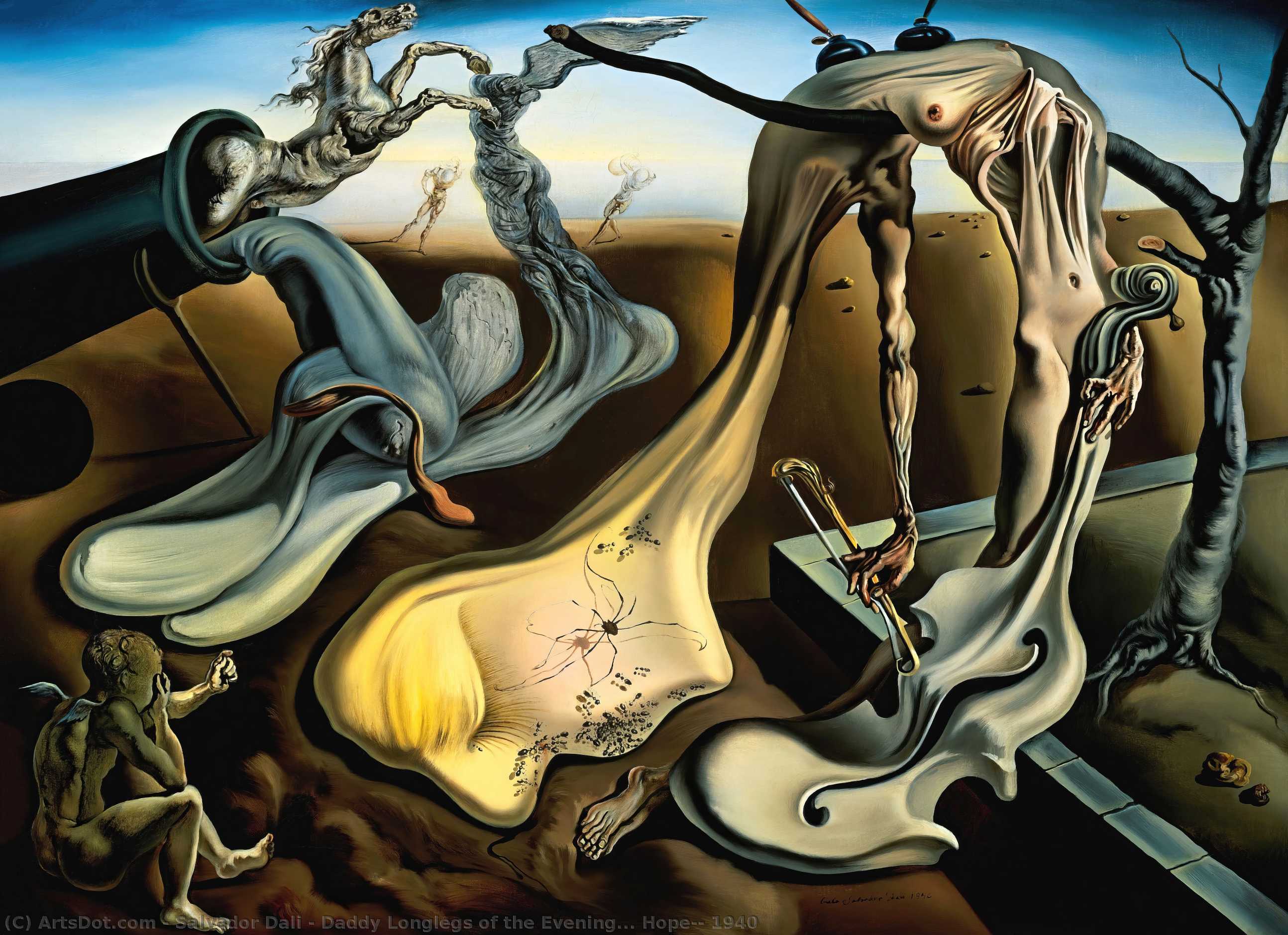 Daddy Longlegs De La Noche… Esperanza!, 1940 — Salvador Dalí