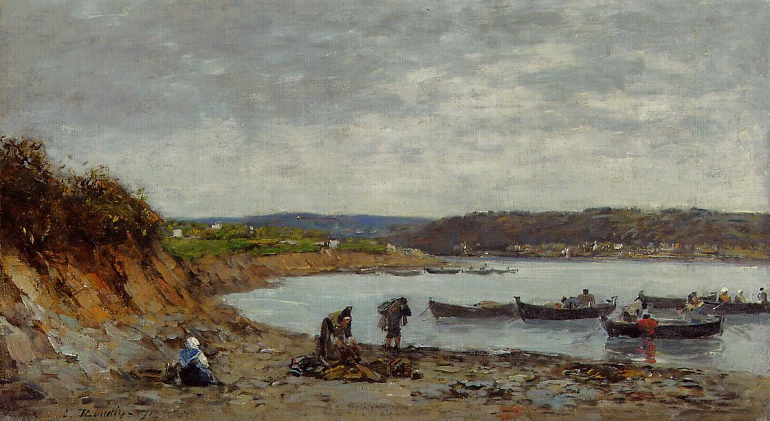 Brest, Fishing Boats — Eugène Louis Boudin