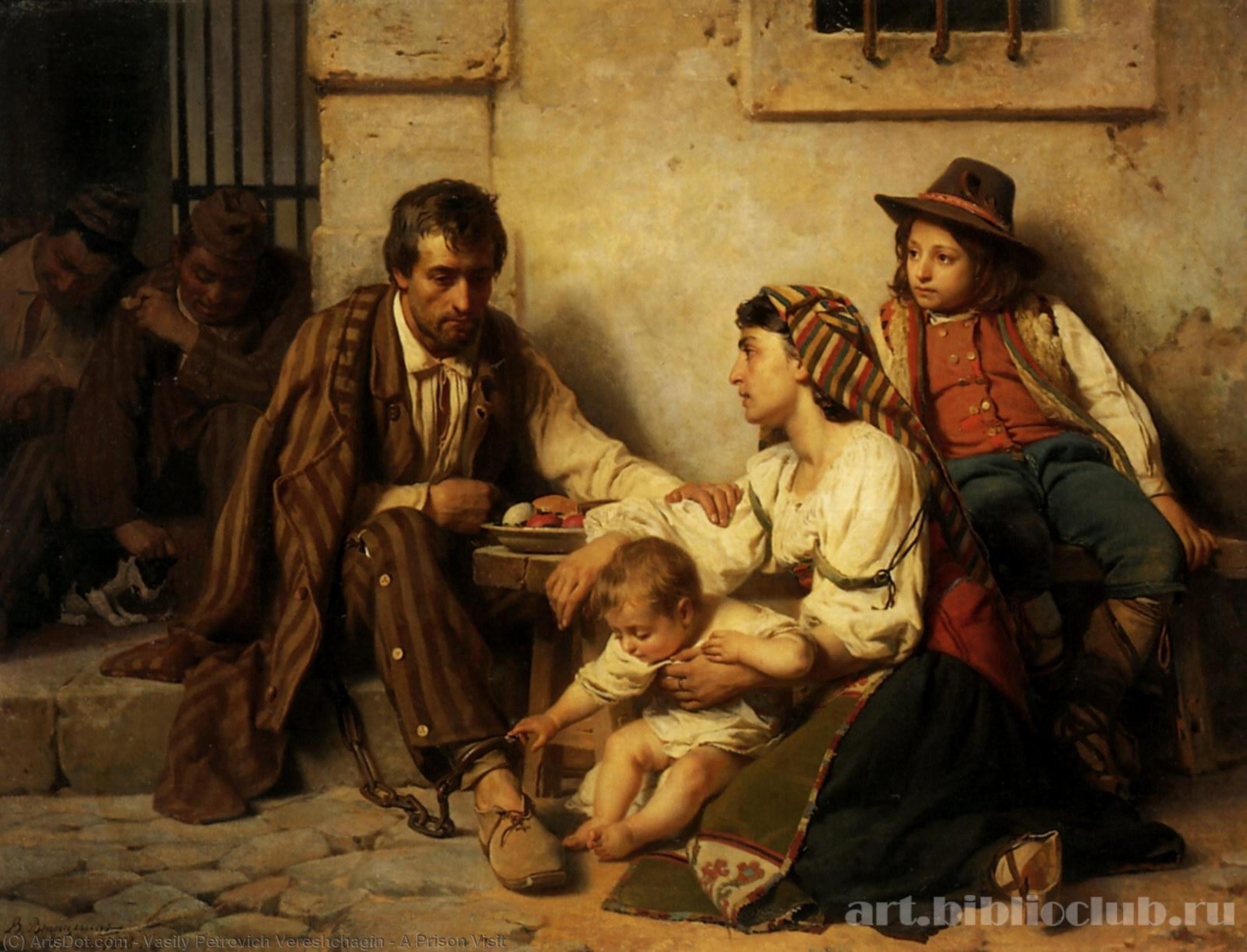 A Prison Visit — Vasily Petrovich Vereshchagin