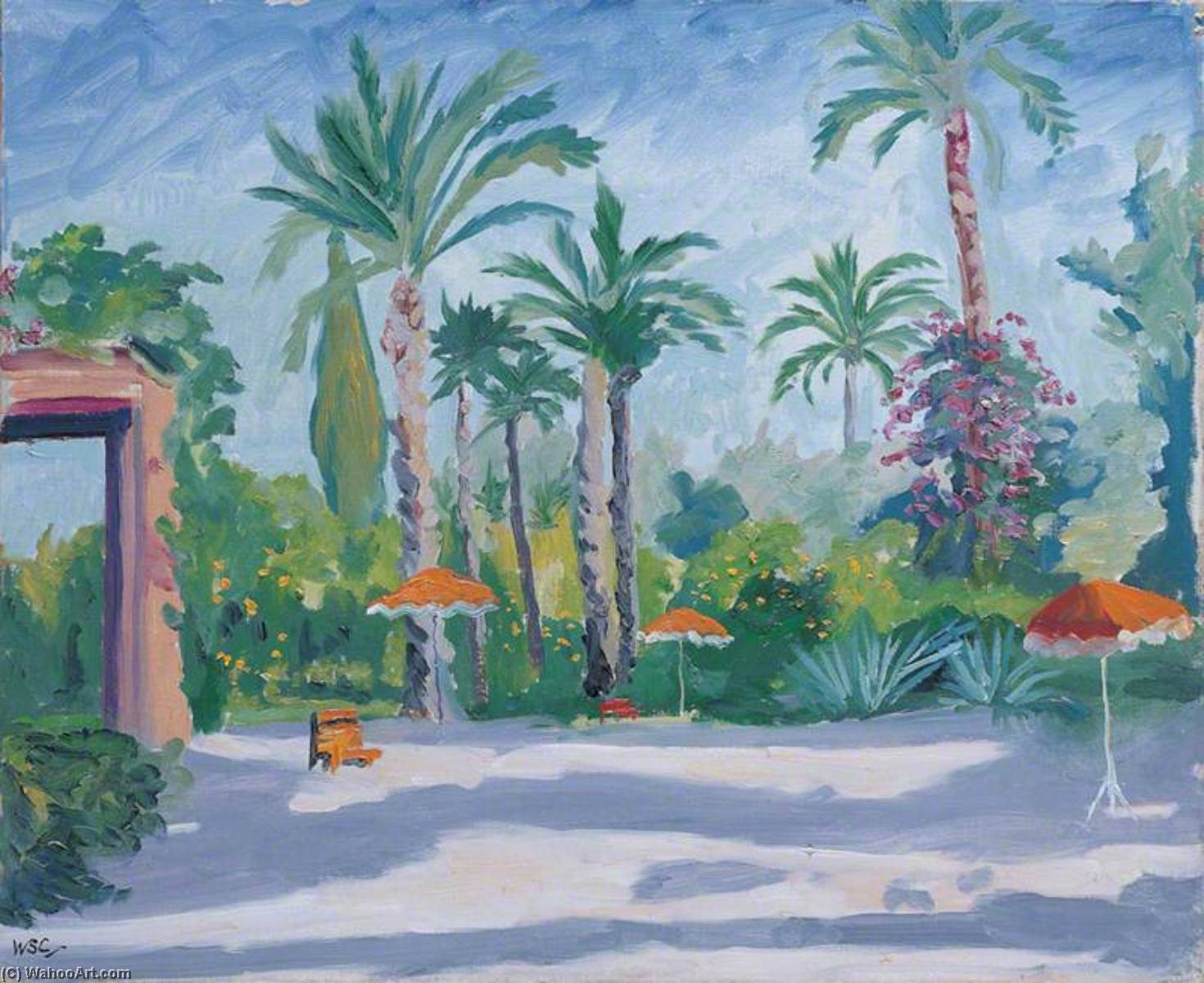 The Garden Of The Mamounia Hotel, Marrakech — Winston Spencer Churchill