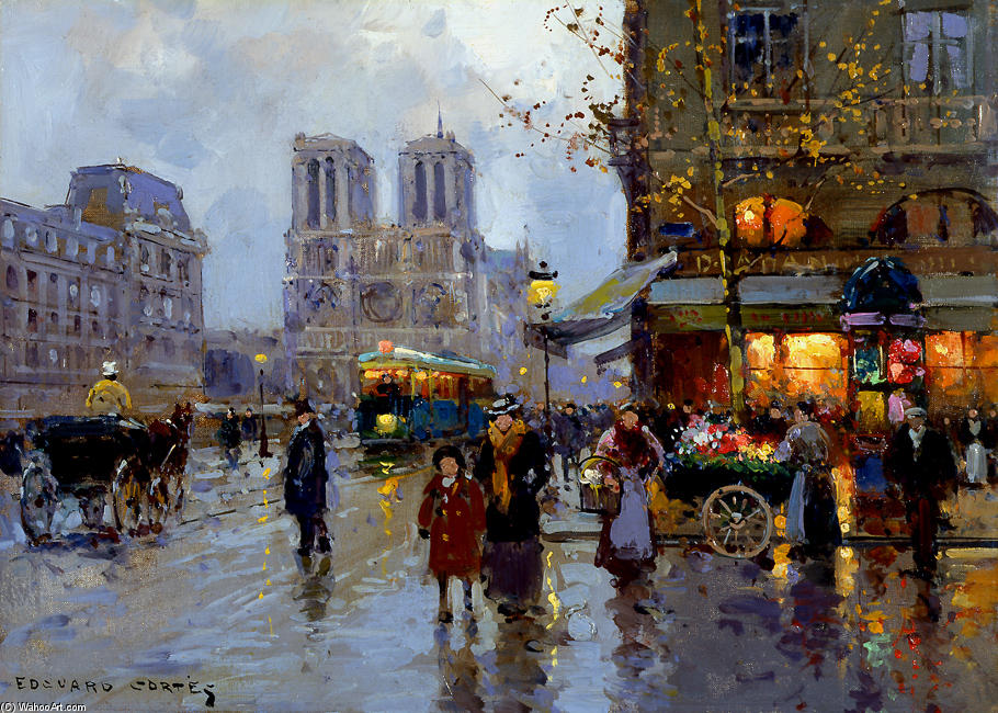 Place Saint Michel, Notre Dame — Edouard Cortès