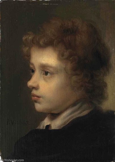 Head Study Of A Young Boy — Pieter Harmansz Verelst