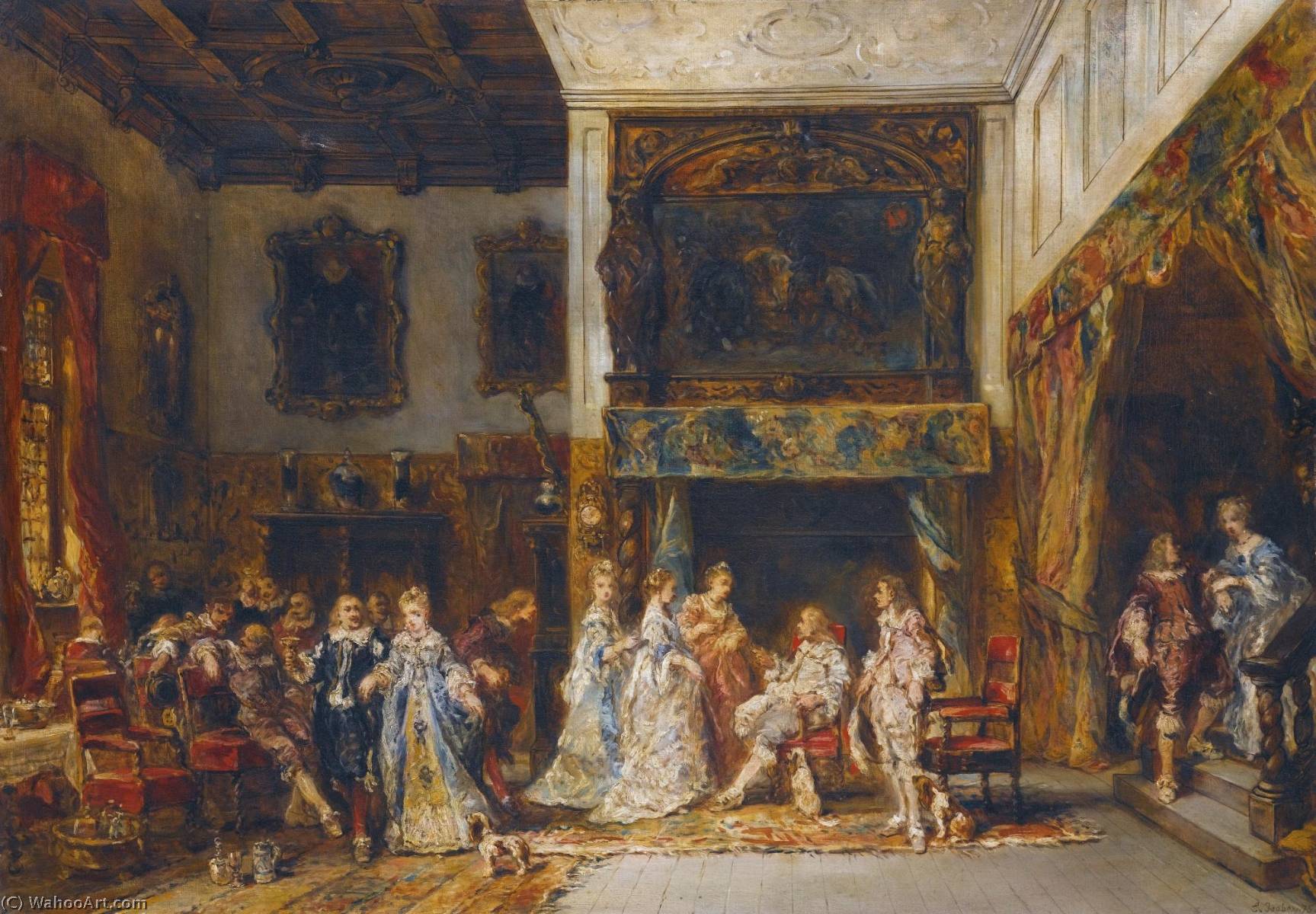 La Reception — Louis Gabriel Eugène Isabey