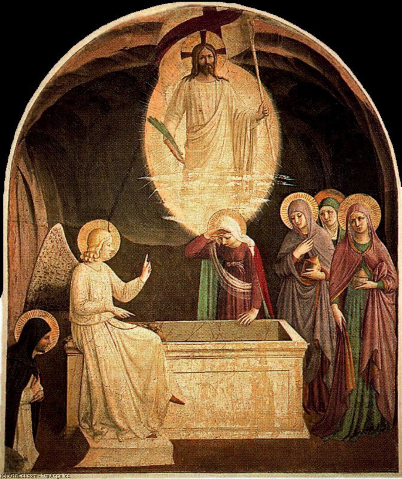 Las Santas Mujeres En El Sepulcro — Fra Angelico