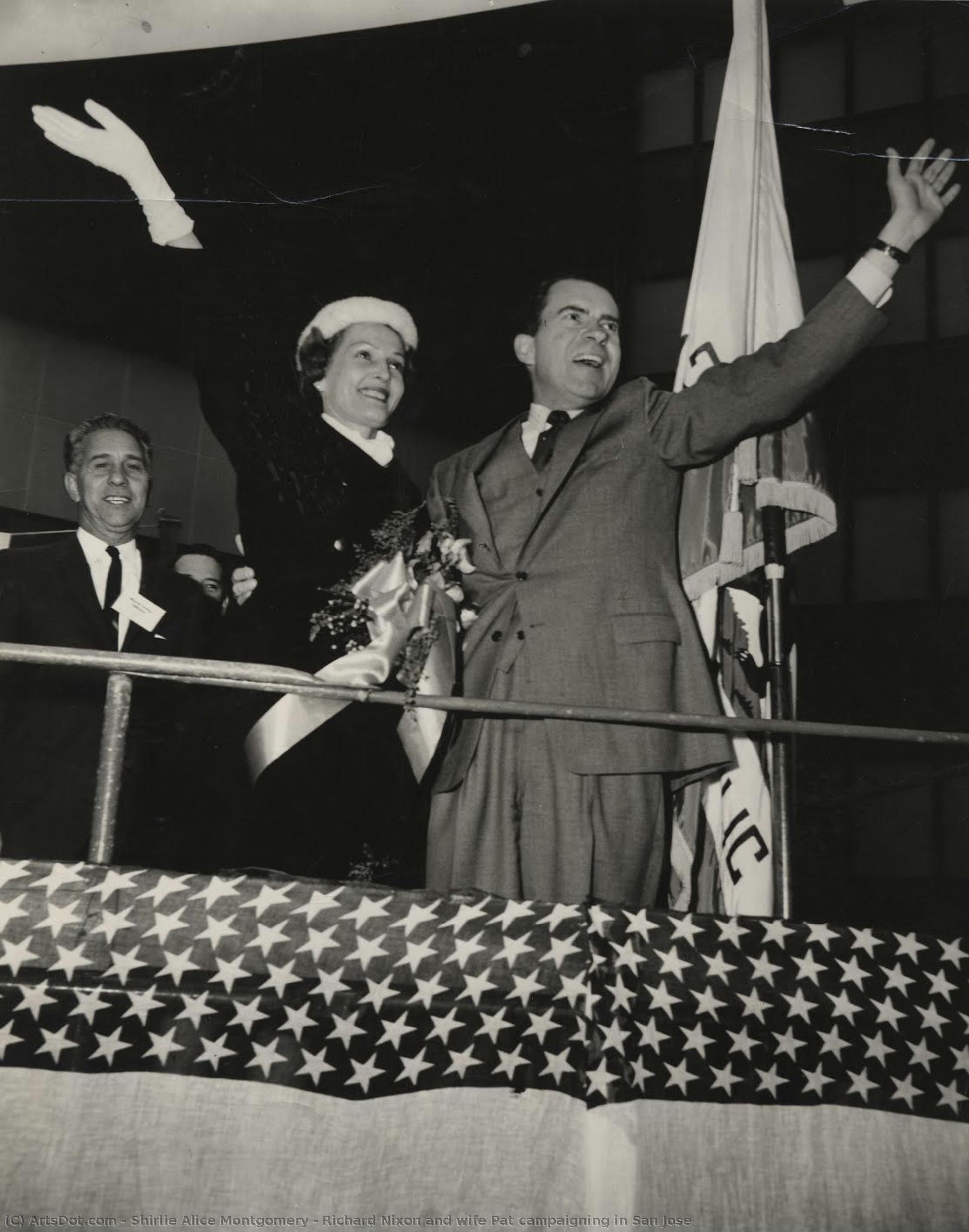 Richard Nixon And Wife Pat Campaigning In San Jose — Shirlie Alice Montgomery