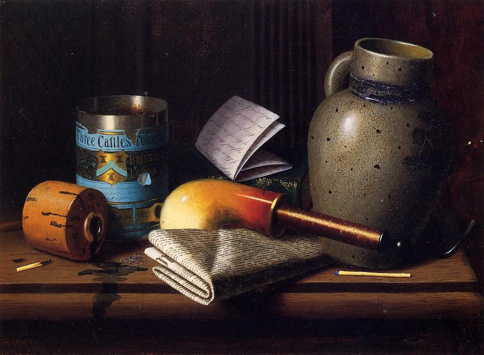 Still Life With Three Castles Tobacco — William Michael Harnett