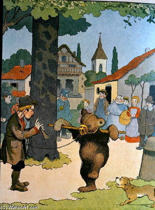 The Bear Leader — Benjamin Rabier