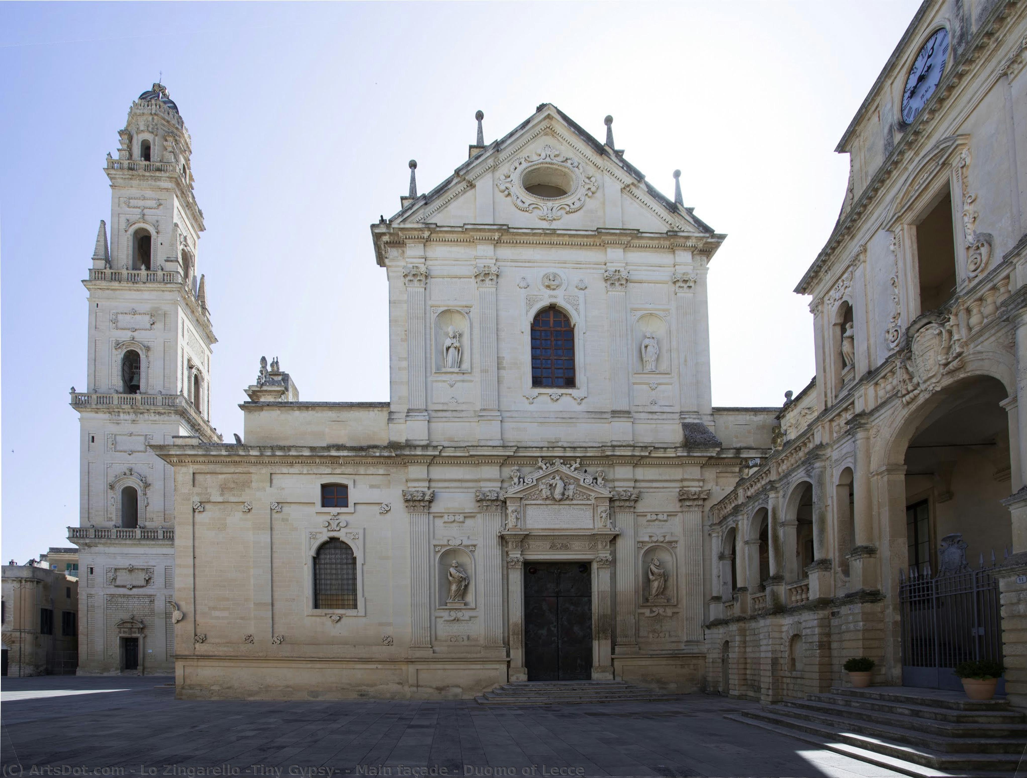 Main Façade - Duomo Of Lecce — Lo Zingarello (tiny Gypsy)