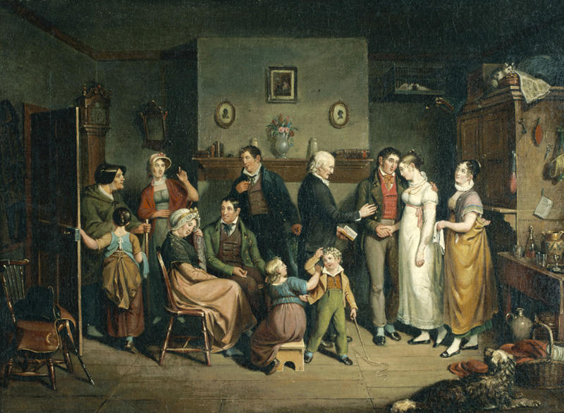 Country Wedding; Bishop White Officiating — John Lewis Krimmel