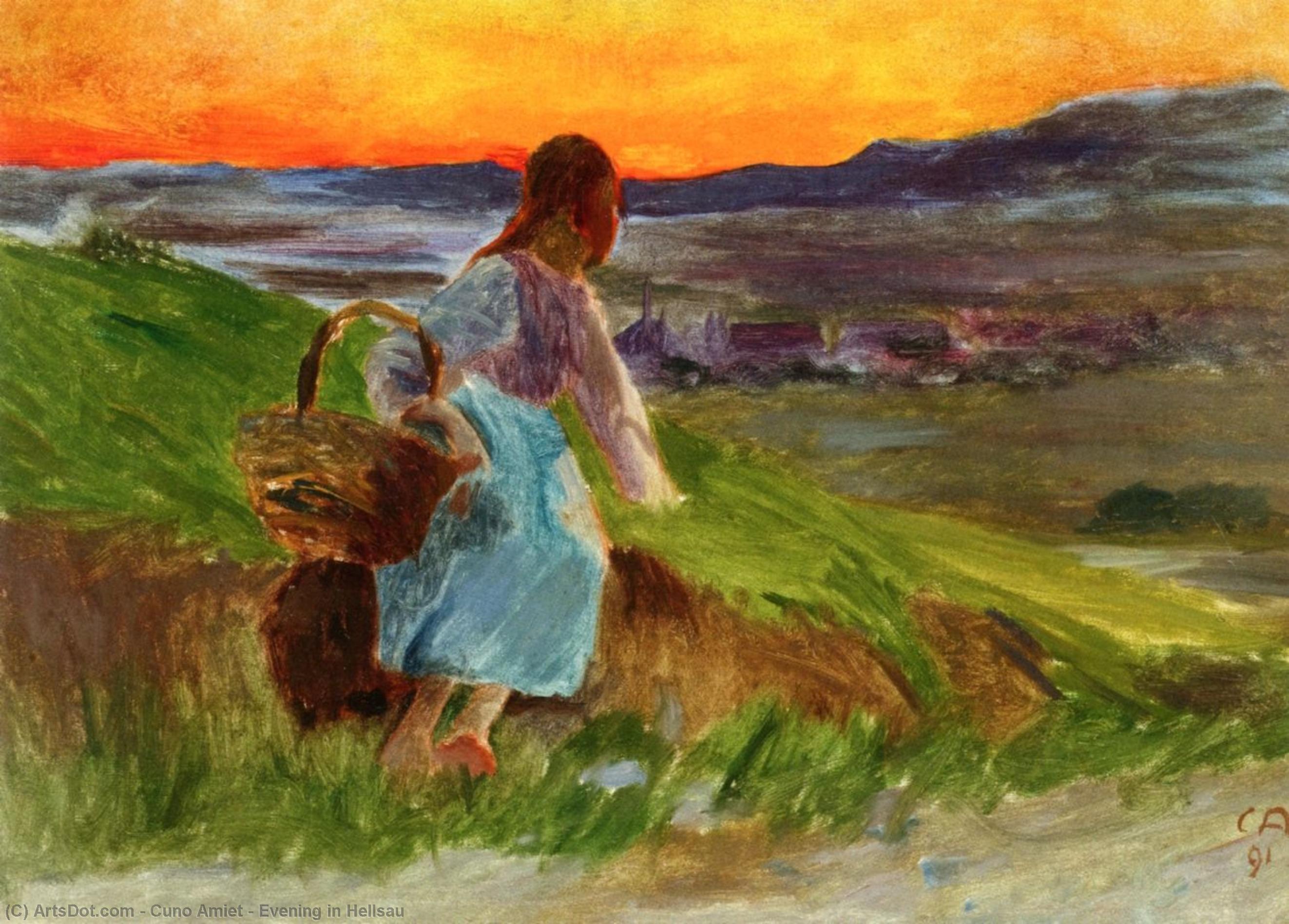 Evening In Hellsau — Cuno Amiet