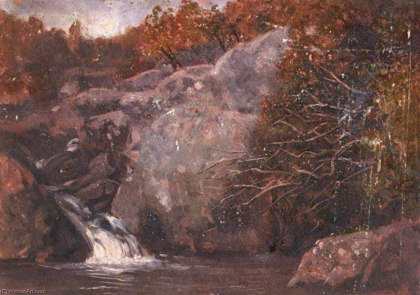 Rocks And A Small Waterfall — トーマス・スチュアート・スミス