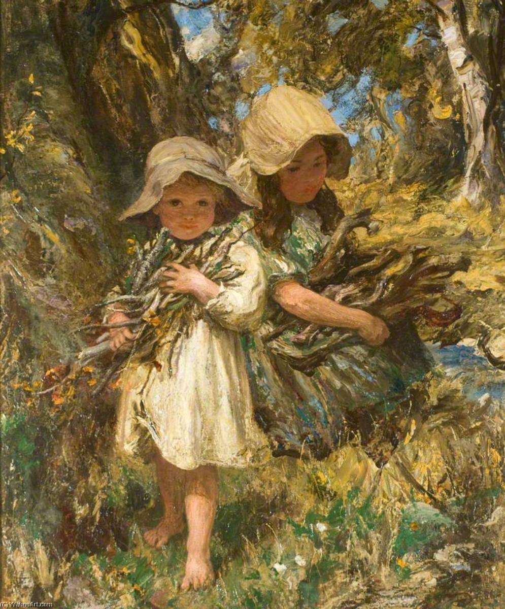 Woodland Gleaners (the Faggot Gatherers) — Robert Duddingstone Herdman