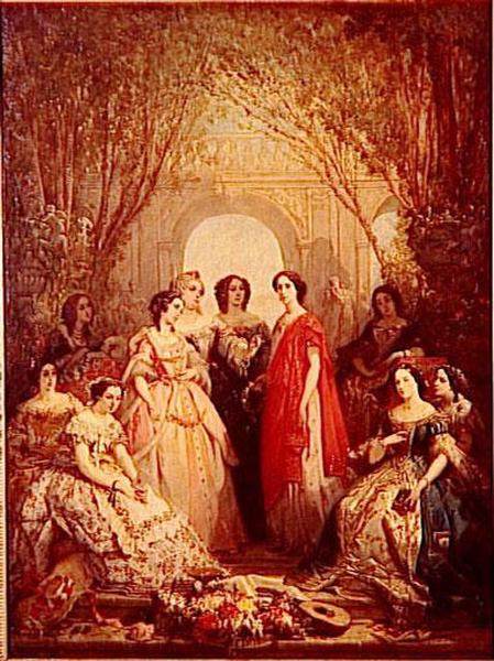 Les Dames Societaires De La Comedie Francaise En 1855 — Faustin Besson