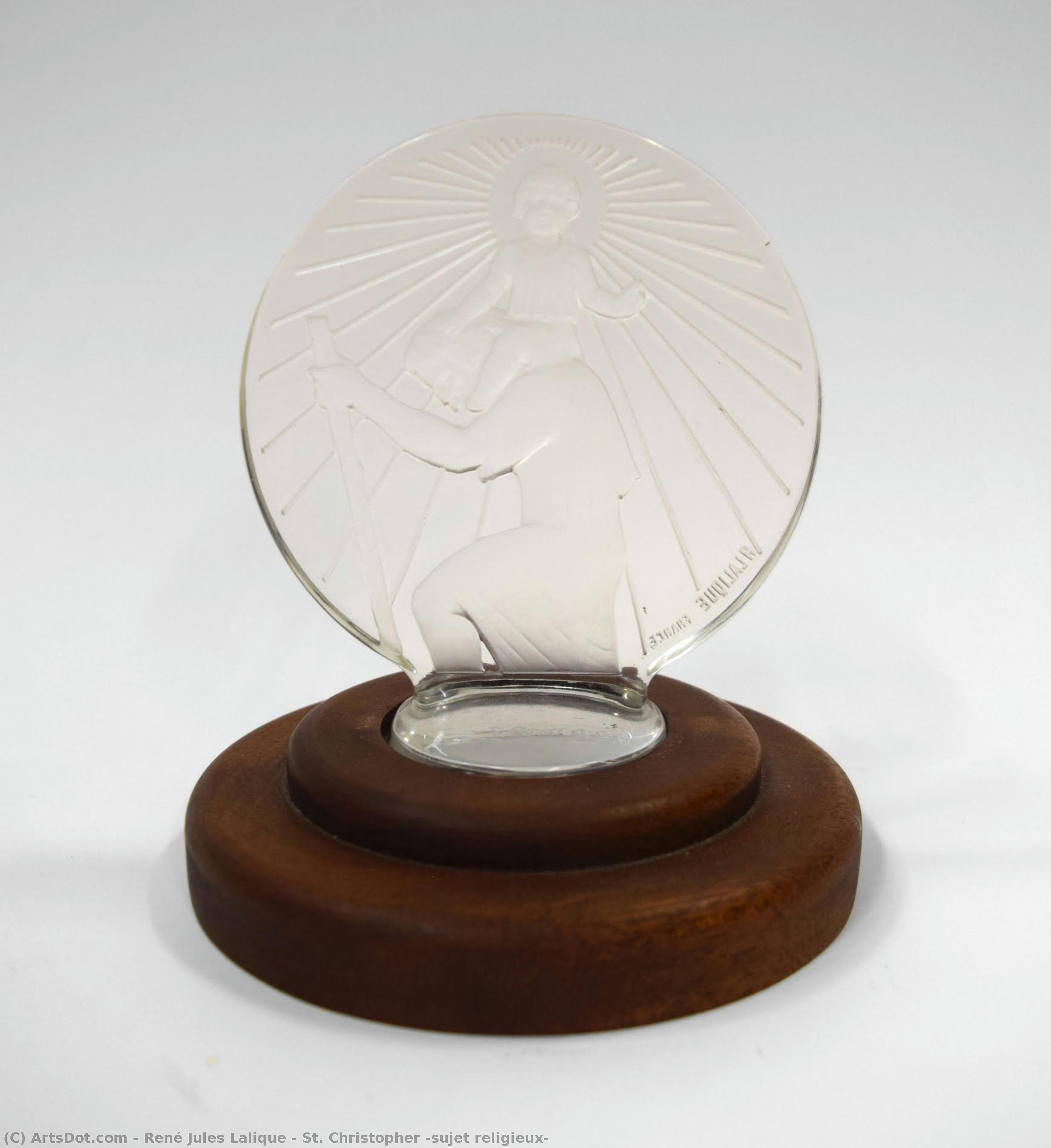 St. Christopher (sujet Religieux) — René Jules Lalique
