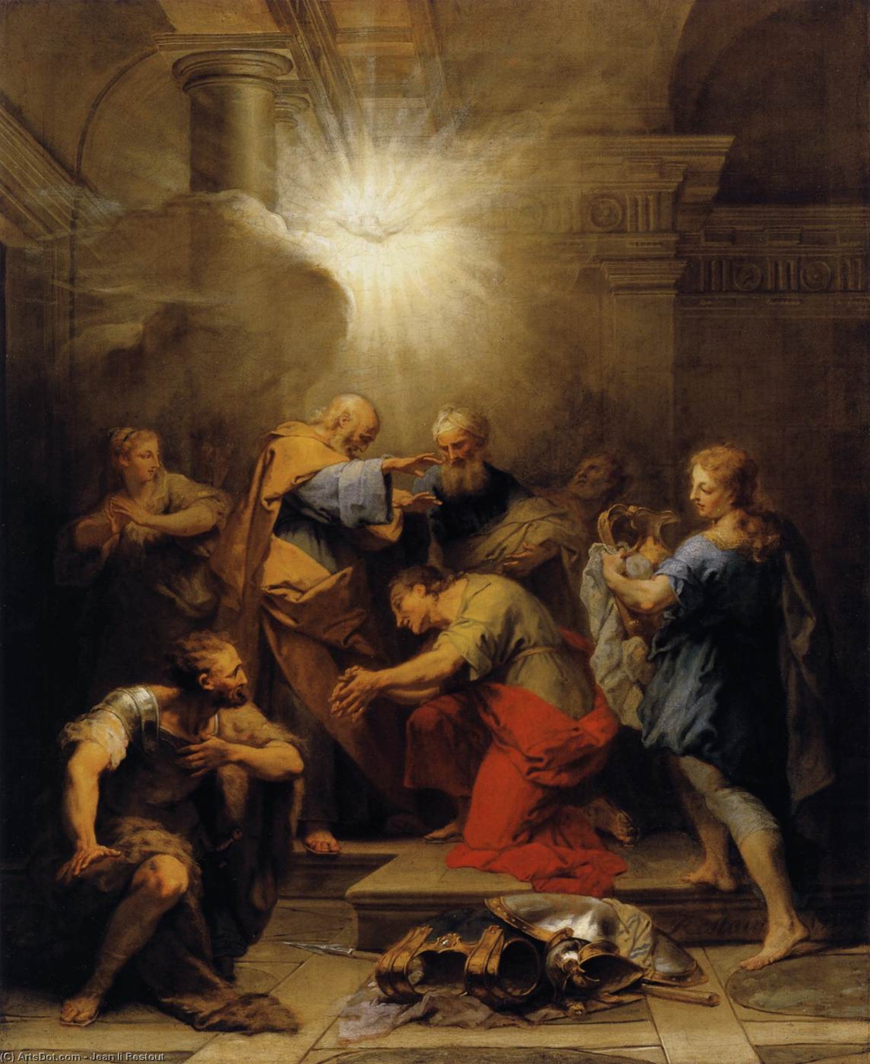 Ananias Restoring The Sight Of St Paul — Jean Ii Restout