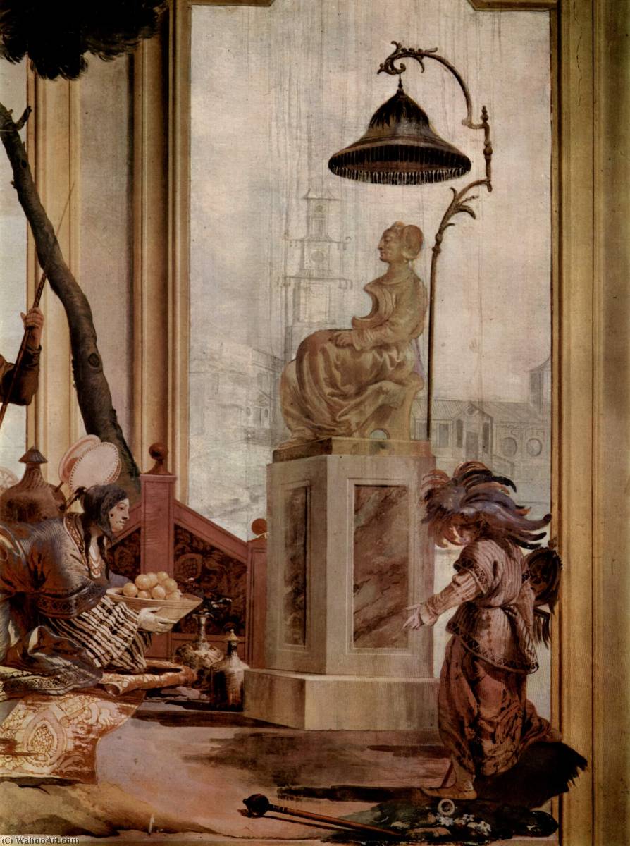 Szene Früchte Als Opfergabe Für Eine Mondgöttin — Giandomenico Tiepolo
