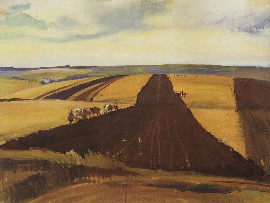 Neskuchnoye. Plowing — Zinaida Serebriakova