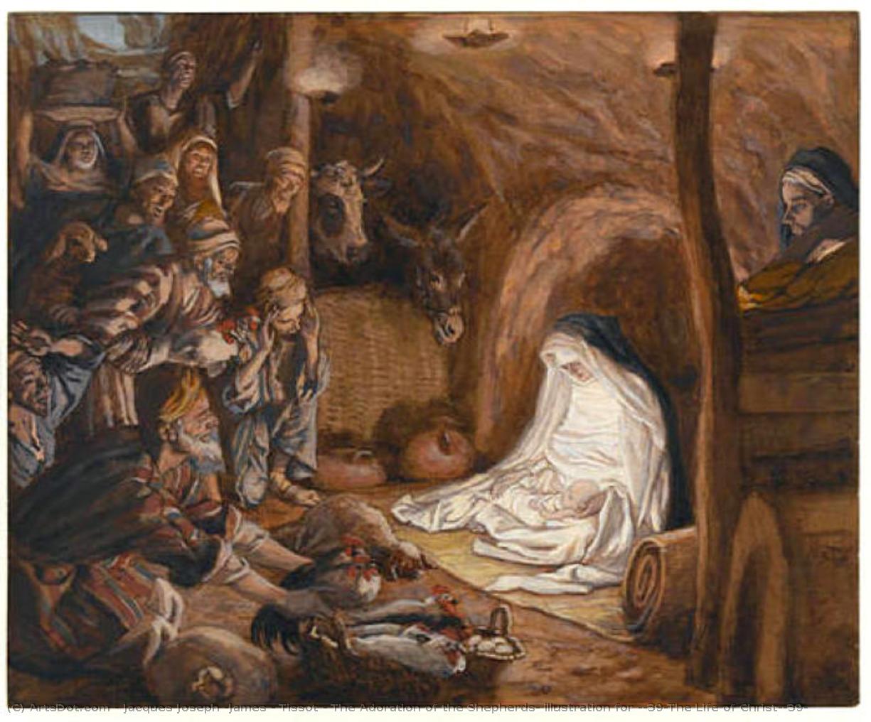 The Adoration Of The Shepherds, Illustration For 'the Life Of Christ' — Jacques Joseph (james ) Tissot