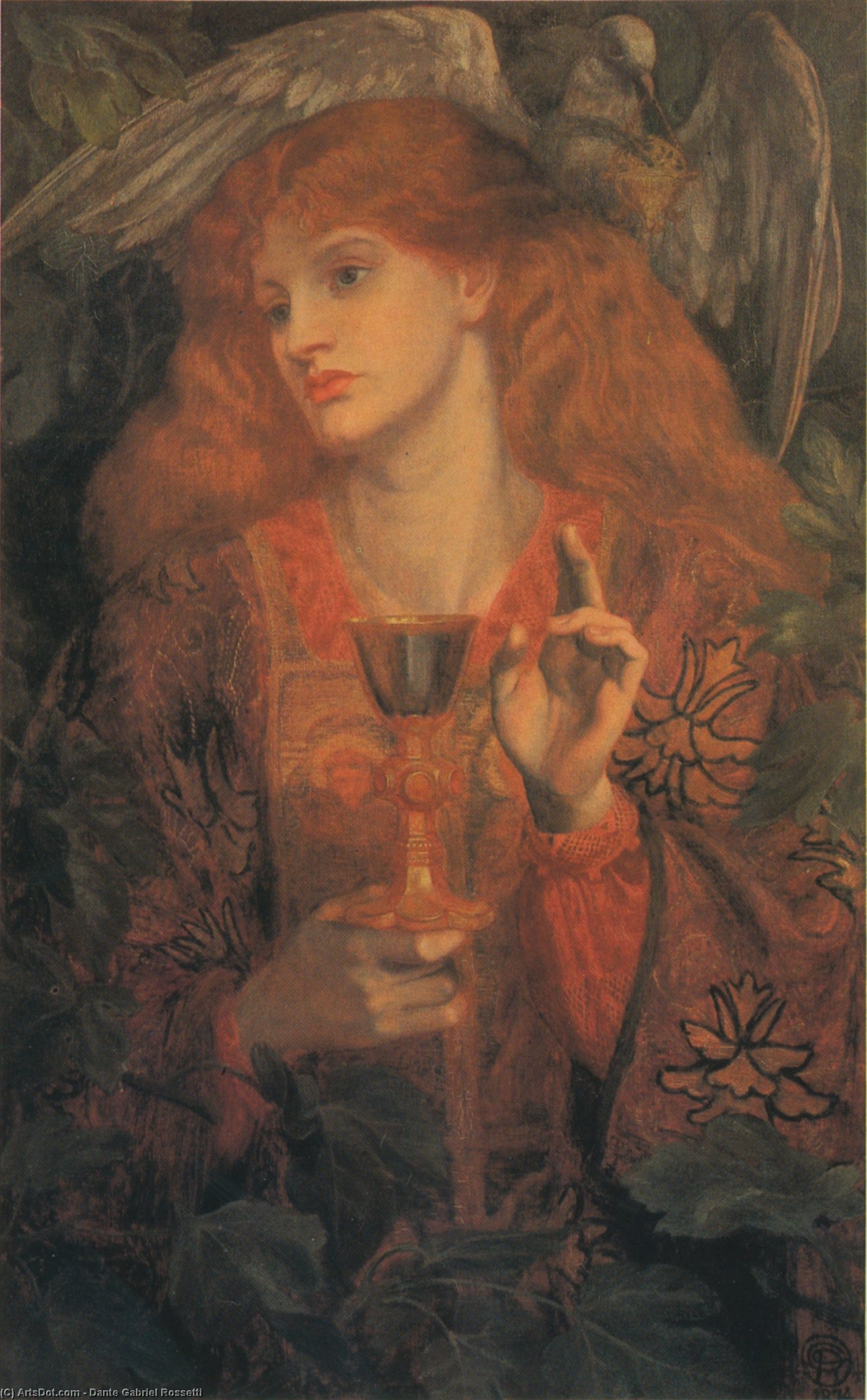 Die Jungfrau Des Heiligen Graels — Dante Gabriel Rossetti
