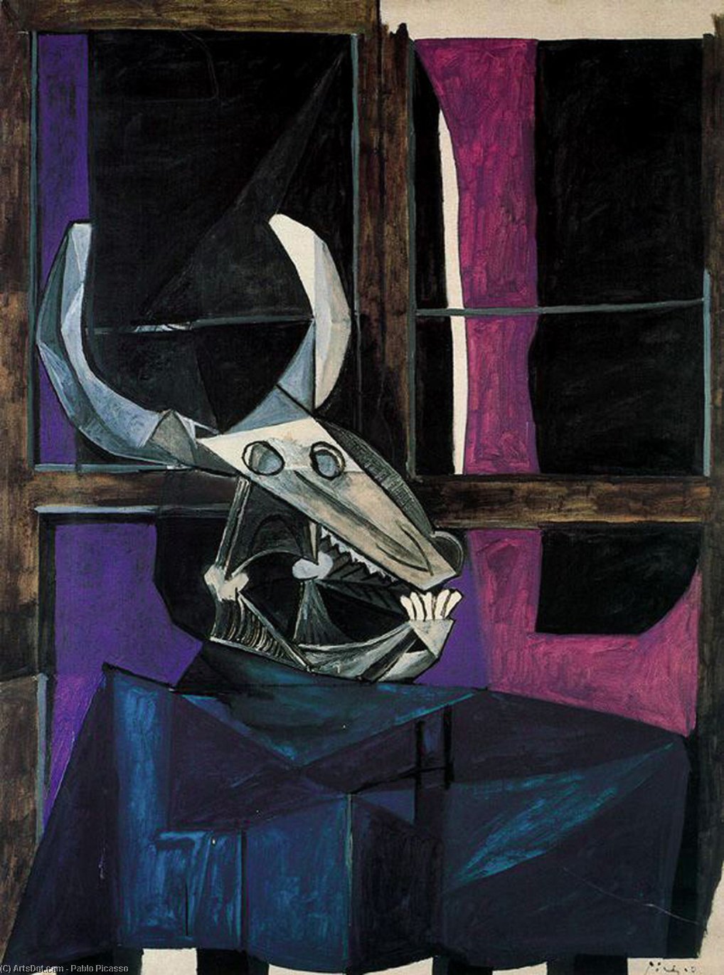 Still Life With Skull Of Ox — Pablo Picasso