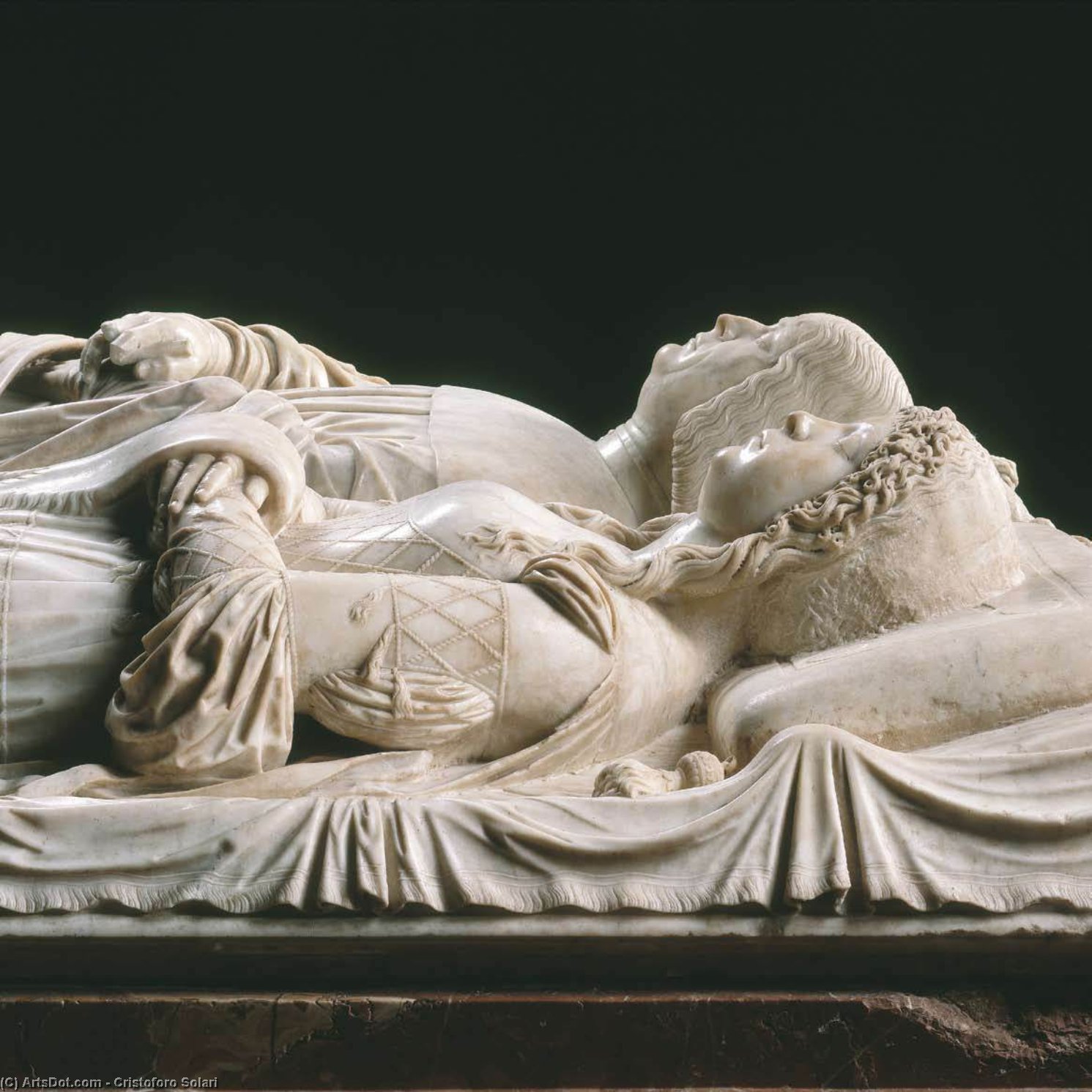 Effigies Of Lodovico Sforza And Beatrice D'este (detail) — Cristoforo Solari