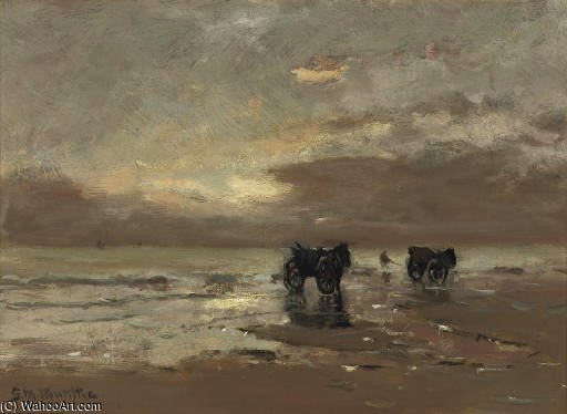 Shell-fishers On The Beach — Gerhard Arij Ludwig Morgenstje Munthe