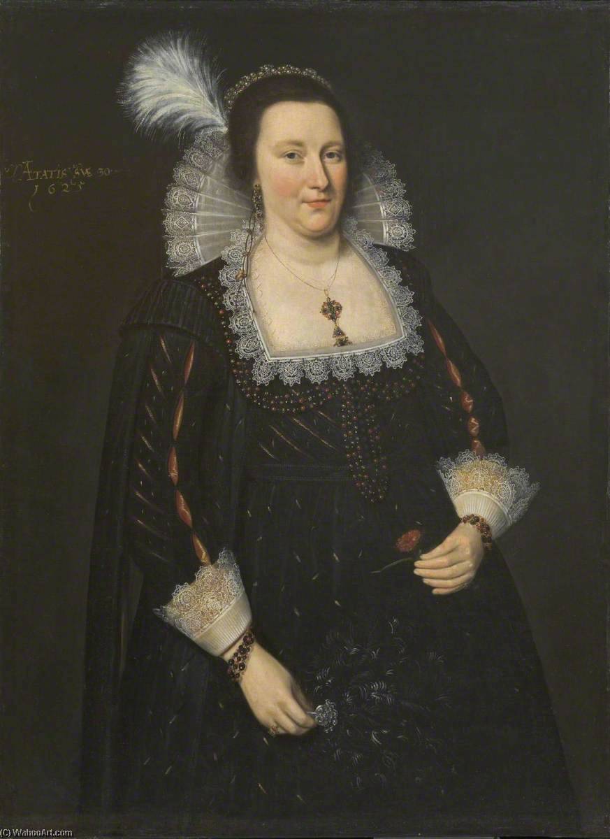 Portrait Of Lady Margaret Livingstone, 2nd Countess Of Wigtown — Adam De Colone