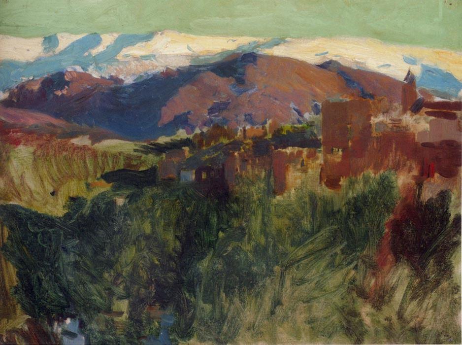 Sierra Nevada From The Alhambra, Grenada — Joaquín Sorolla Y Bastida