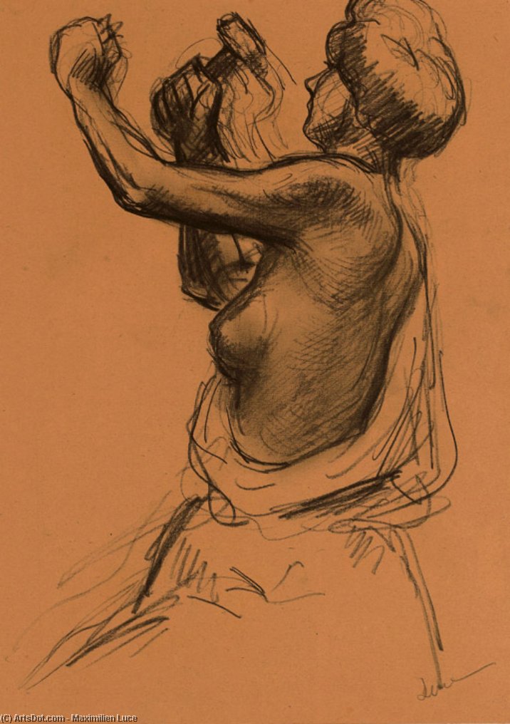 A Female Sculptor, Naked To The Waist — マキシミリアン・リュース