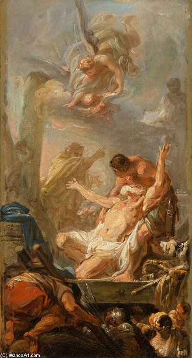 Scene From The Martyrdom Of St. Andrew — Jean Baptiste Deshays De Colleville