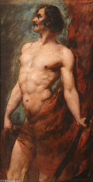 Study Of Semi-nude Man — William Etty