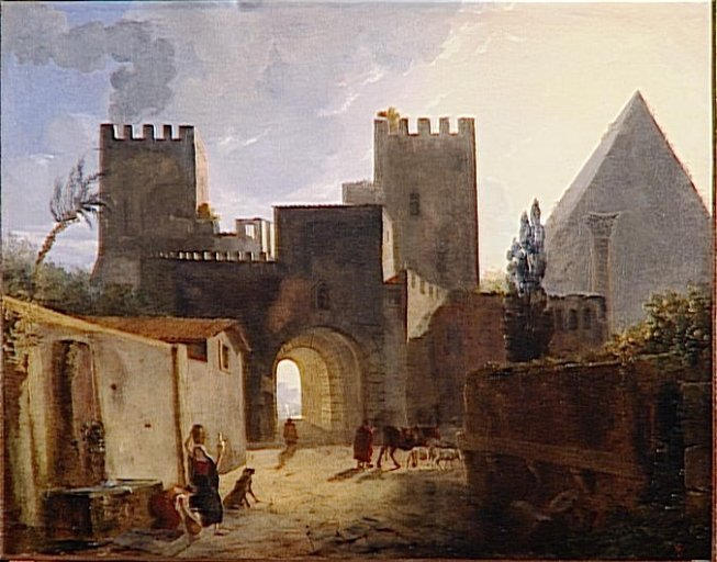 Vue De La Porte Saint Paul À Rome, Effet Du Matin — Auguste De Forbin
