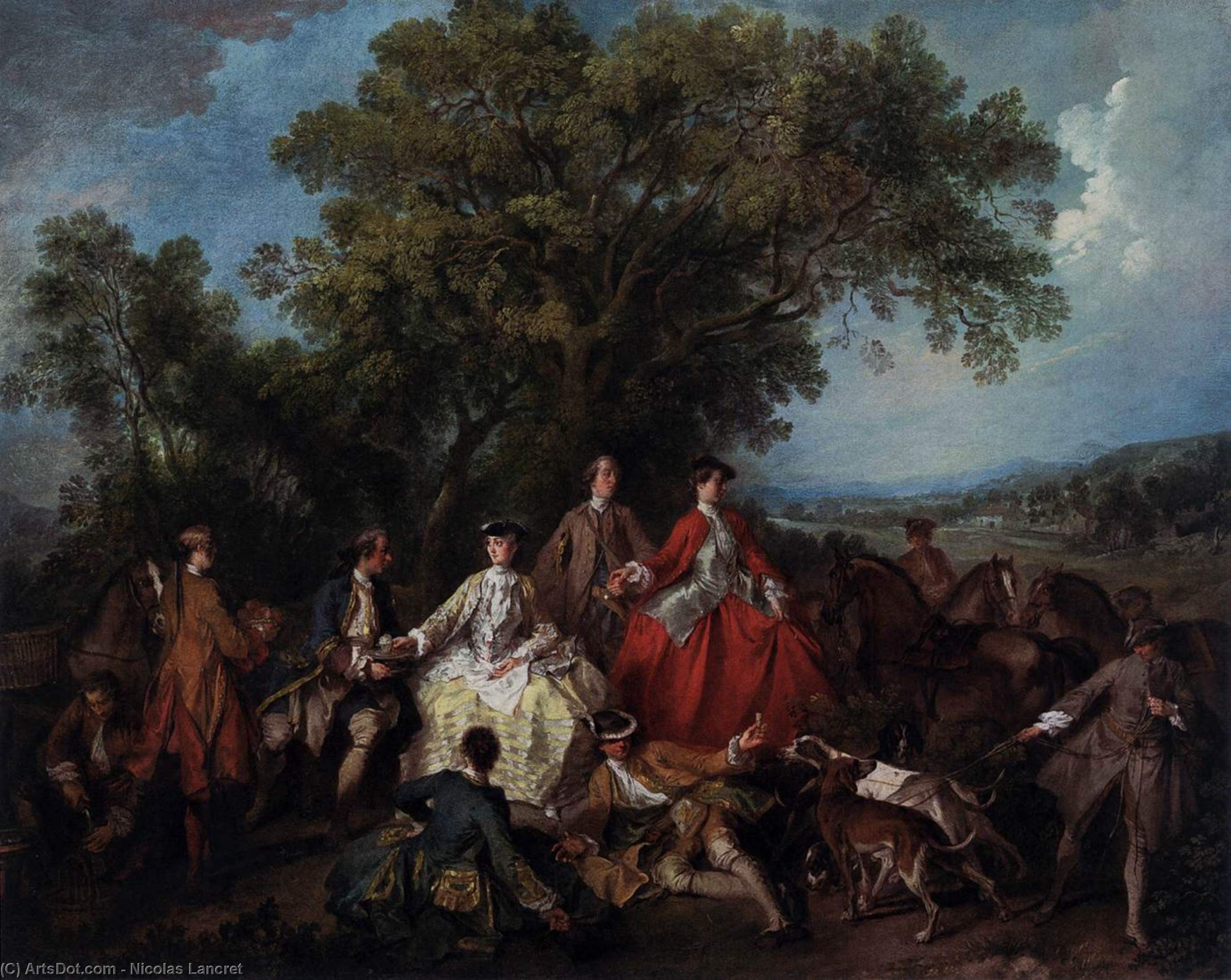 Picnic After The Hunt — Nicolas Lancret