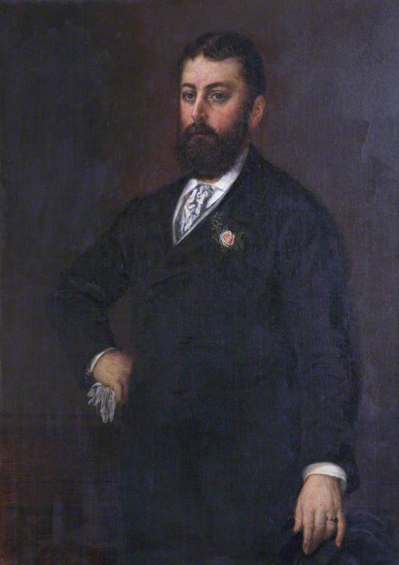 Portrait Of A Gentleman (possibly Frederick Alvah Miller, 1846–1901) — Phoebus Levin