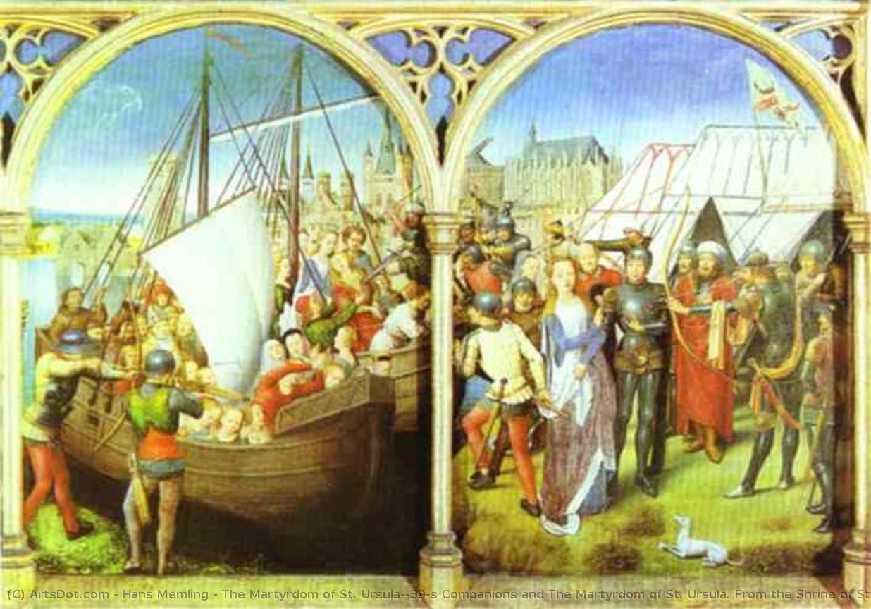 The Martyrdom Of St. Ursula's Companions And The Martyrdom Of St. Ursula. From The Shrine Of St. Ursula — Memling, Hans