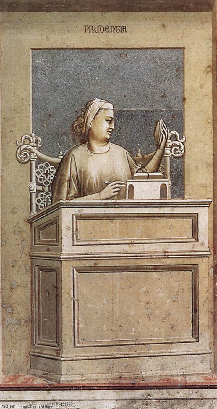 No. 40 La Virtud De La Prudencia — Giotto Di Bondone