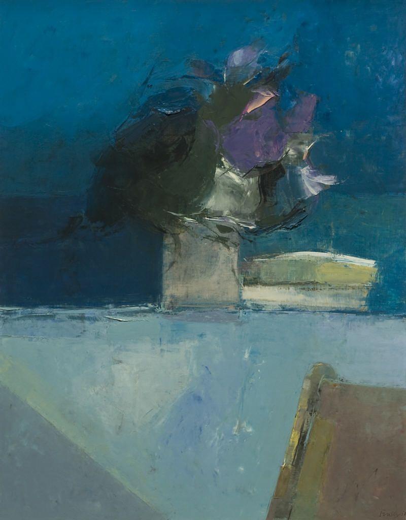 Table With Flowers And Deck Chair — Donald Hamilton Fraser