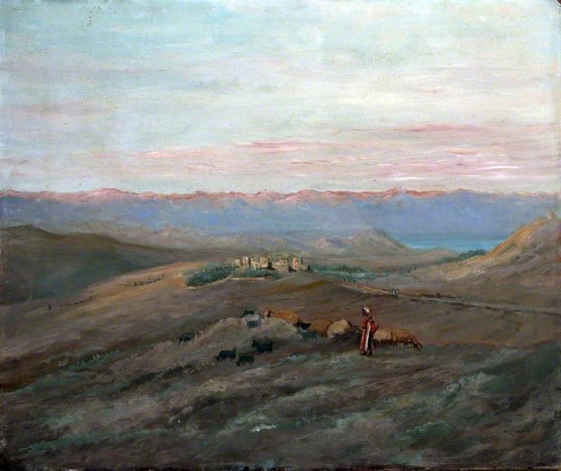 Anathoth, View Towards The Dead Sea And The Moab Mountains — Caroline Emily Gray Hill