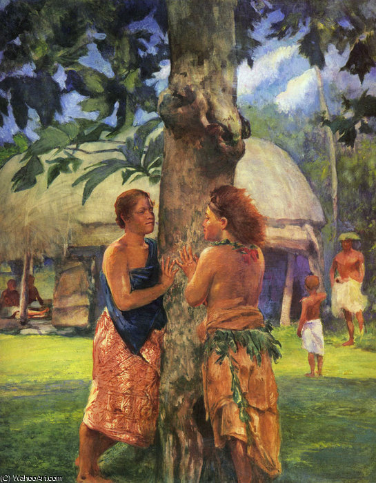 Portrait Of Faase, The Taupo Of The Fagaloa Bay, Samoa — John La Farge