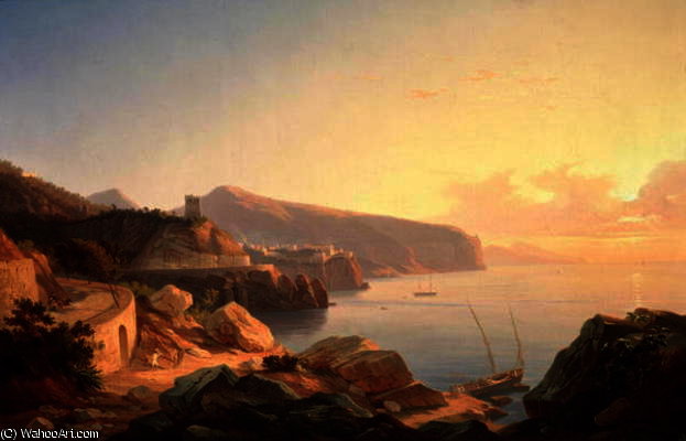 The Gulf Of Sorrento — Carl Wilhelm Goetzloff