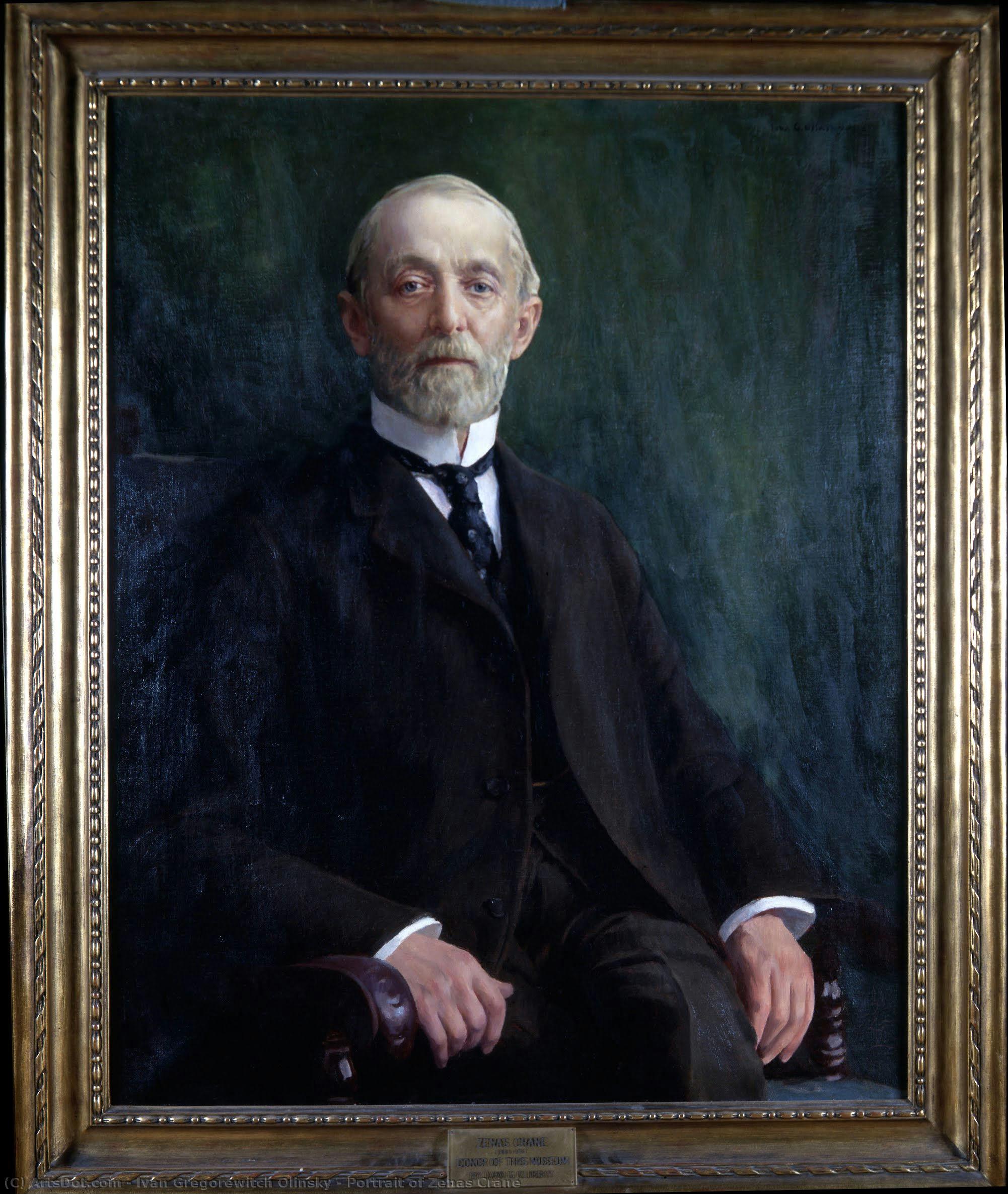 Portrait Of Zenas Crane — Ivan Gregorewitch Olinsky