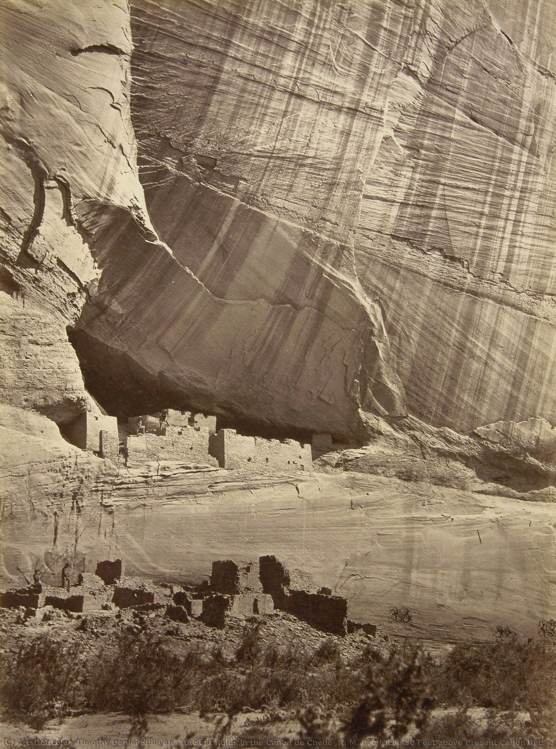 Ancient Ruins In The Cañon De Chelle, N. M. In A Niche 50 Feet Above Present Cañon Bed — Timothy Daniel Sullivan