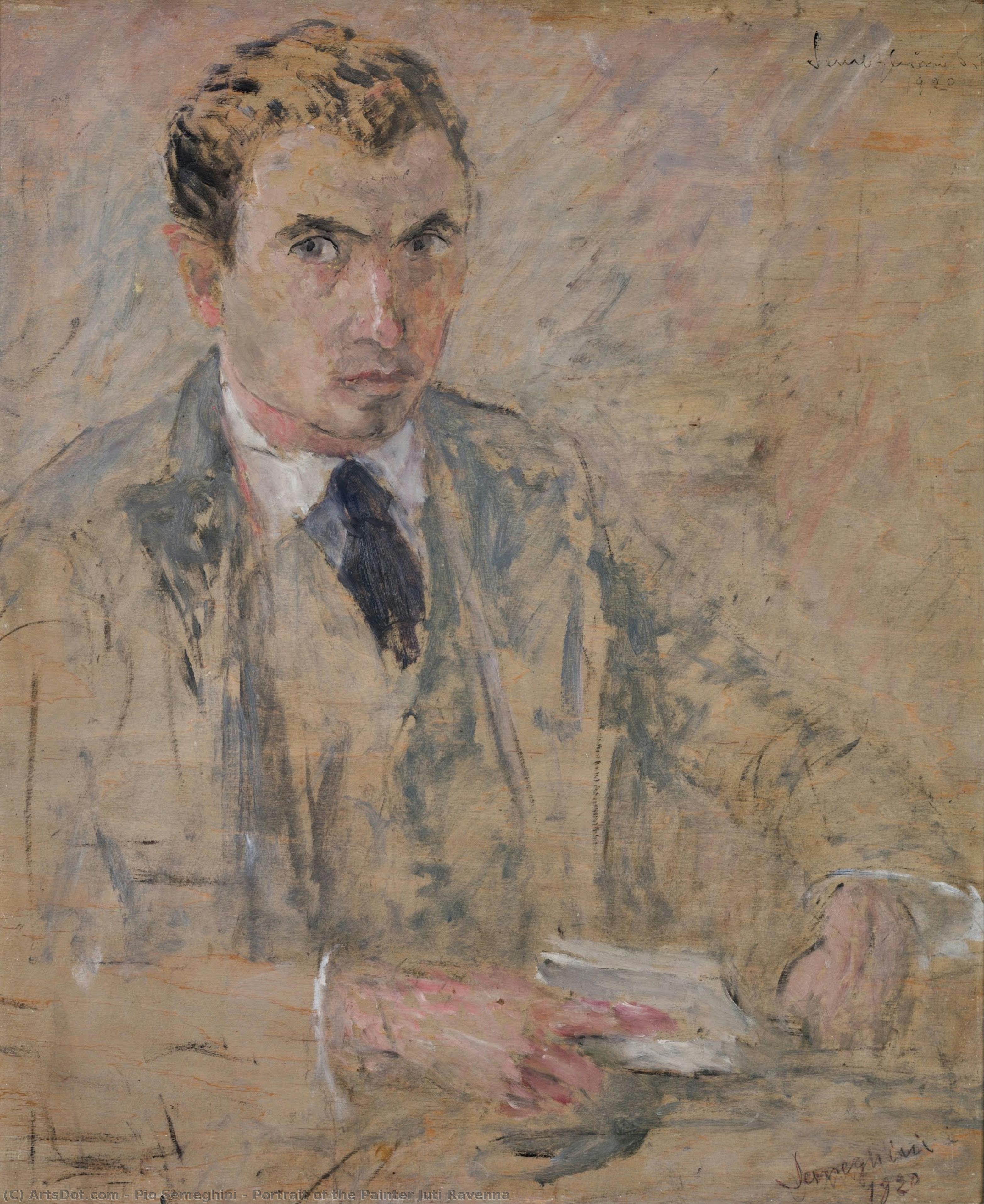 Portrait Of The Painter Juti Ravenna — Pio Semeghini